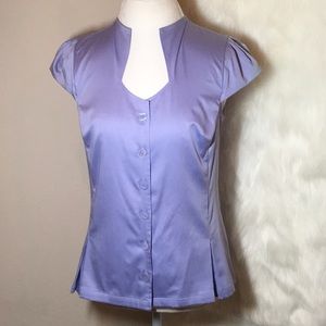 ANTONIO MELANI Violet ButtonDown Rosalie BlouseNWT
